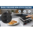 thumbnail image 3 of EDTara Stainless Steel Mini Dutch Pancake Maker, 25-Hole Poffertjes Electric Pan With Adjustable Temperature and Timer, 3 of 7