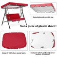 thumbnail image 3 of Garden Outdoor 3-Person Metal Porch Swing Chair Bench W/ Canopy, 3 of 8