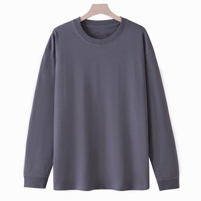 Simua Women's Casual Crew Neck Sweatshirts Raglan Long Sleeve Solid Color Tops Loose Pullovers