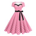 thumbnail image 2 of LOVZFMLL Robes Mode pour Femmes Col en V Sans Manches Vintage Imprimées Robes de Fête Cocktail Robes Extensibles, 2 of 9