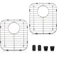 thumbnail image 1 of APPASO 11-58" Kitchen Kitchen Sink Sink Grid 2 Pcs 13" X Rack for for Bottom of Stainless Steel Protectors Single or Double Bowl, 1 of 9