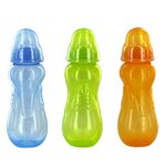 Nuby Anti-Colic Non-Drip Standard Neck Plastic Baby Bottles, Variable Flow