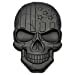 thumbnail image 3 of Teemous Skull Decals 3D Metal for Punisher Skull Car Side Fender Rear Trunk Emblem Badge Decals for Chrysler Grand Cherokee Wrangler Compass Cherokee,for Vehicle and Motorcycle (A Black), 3 of 10