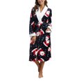 thumbnail image 1 of Peignoir Long d'Hiver pour Femmes en Molleton Doux et Pelucheux, Robe de Chambre, Pyjama, Tenue de Nuit, 1 of 4