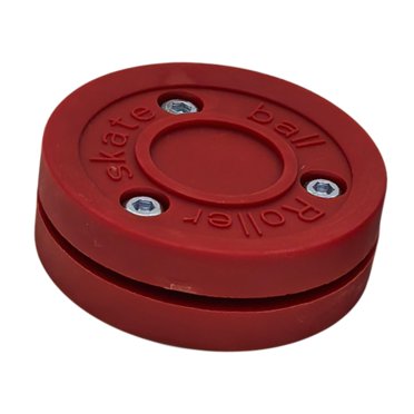 Lipstore Rondelle de Hockey à Roulettes Rondelle de Hockey sur Glace Cadeau Rondelle de Hockey de Rue Rondelle d'Entraînement pour Match Intérieur Compétition Professionnels Adolescents Rouge