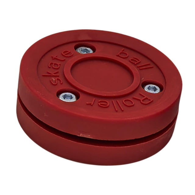 jinwen Roller Hockey Puck Practice Gift Training Puck for Game Training Competition Red