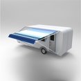 thumbnail image 3 of ALEKO Retractable RV Awning 12 x 8 ft Camping Waterproof Vinyl Canopy Black Stripes, 3 of 12