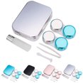 thumbnail image 2 of Contact Lens Case Kit Fashion Mirror Effect Portable Contact Lens Holder Case, 2 of 9
