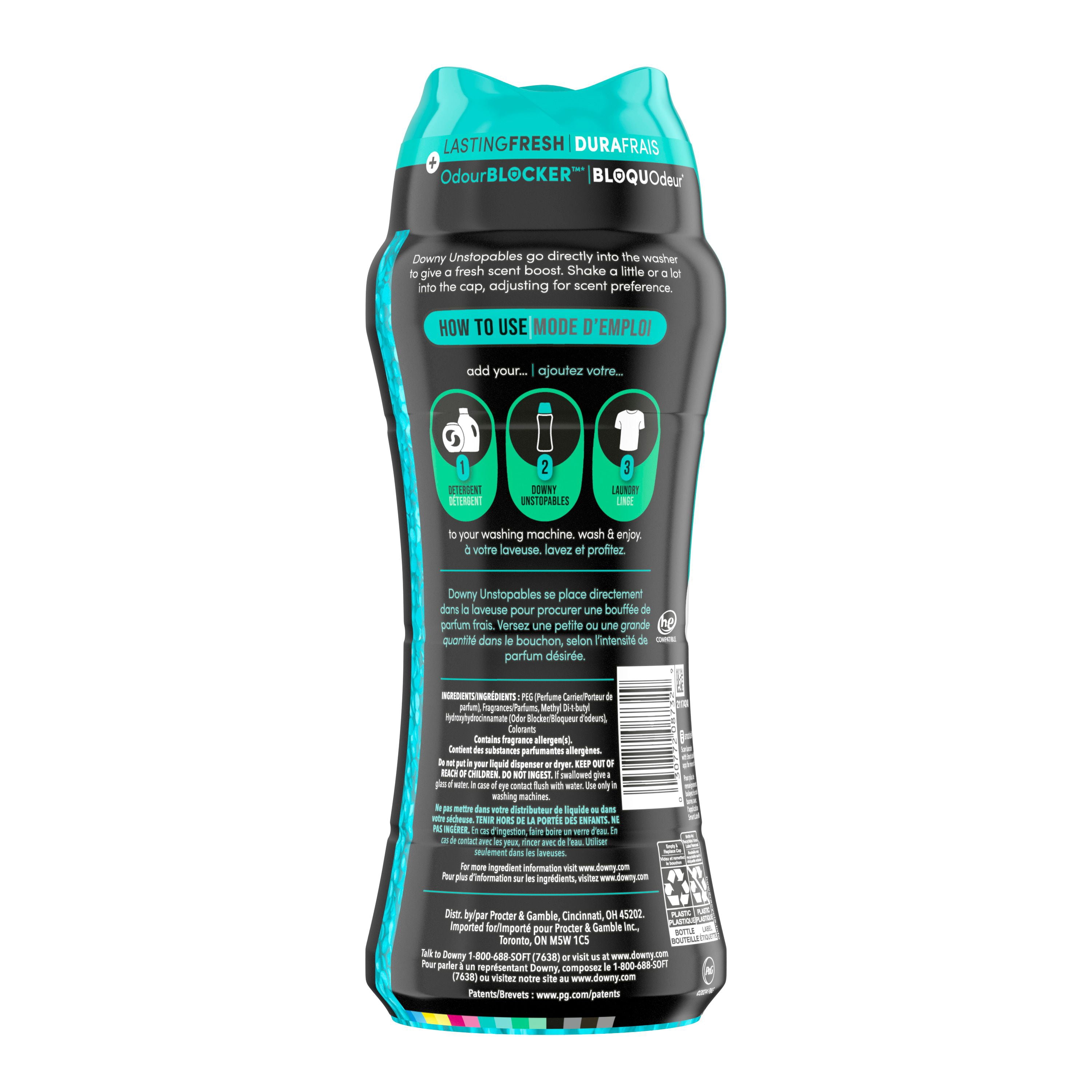 Downy Unstopables In-Wash Laundry Scent Booster Beads, Fresh, 379g