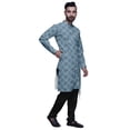 thumbnail image 2 of Atasi Kurta Pyjama de Fête pour Hommes, Col Mandarin, Ensemble Ethnique Imprimé Kurta, 2 of 3