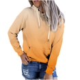 thumbnail image 1 of Penkiiy Sweat à Capuche pour Femmes Mode Décontractée Patchwork Orange Y2K Vêtements, 1 of 4