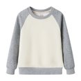 thumbnail image 1 of Cowsor Chandail à Col Rond pour Garçons et Filles, Chandail Colorblock à Manches Longues, Hauts Unis Décontractés, 1 of 4
