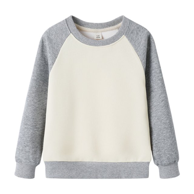 Cowsor Chandail à Col Rond pour Garçons et Filles, Chandail Colorblock à Manches Longues, Hauts Unis Décontractés
