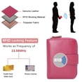thumbnail image 2 of Credit Card Case Rfid Protection Card Holder Wallet Women Leather With 12 Cards 4 Id Windows & 2 Money Coin Pocket Compartments Wallet Women Small Wallet Women, 2 of 7