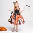 thumbnail image 1 of KAWELL Robe de Costume de Citrouille d'Halloween pour Fille avec Sac pour 3-12 Ans, 1 of 5