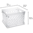 thumbnail image 2 of Sterilite Mini Crate, Clear, 2 of 11