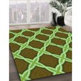 thumbnail image 3 of Ahgly Tapis d'Intérieur Lavable en Machine Carré Transitionnel Brun Bronze Foncé, 5 Pieds Carré, 3 of 7