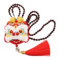 thumbnail image 1 of 1 Ensemble de Sachets Faits à la Main Chinois Sachet de Bénédiction Pompon Pendentifs Suspendus, 1 of 7