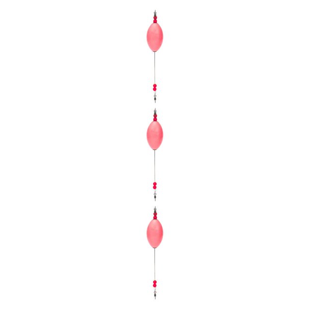 QualitChoice Canne à Pêche Dérivante Étanche Rotation 360° Mousse Lumineuse Alarme Dérivantes Forte Résistance à la Traction pour Eau Salée Rose 3ensemble