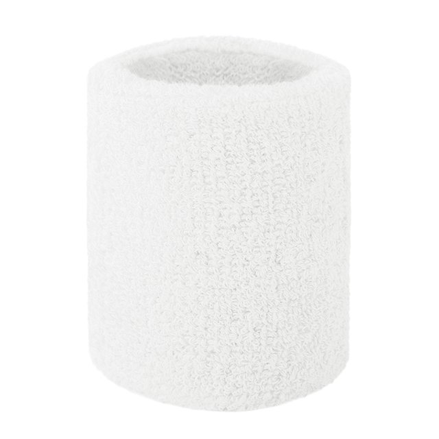 GOGO 100 Pieces Sports Wristbands Terry Cloth Sweatbands 3 Inches White