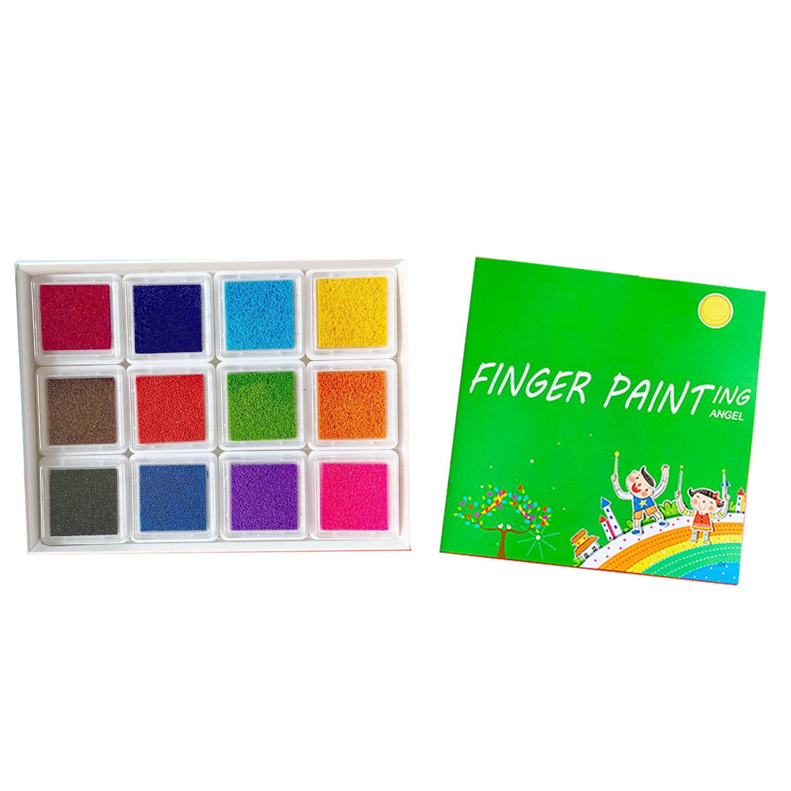 10 pots de peinture lavable - boîte française - Peinture gouache enfant - Peinture pour enfant