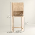thumbnail image 3 of HOMCOM Over The Toilet Storage Cabinet, Bathroom Organizer, Oak, 3 of 10