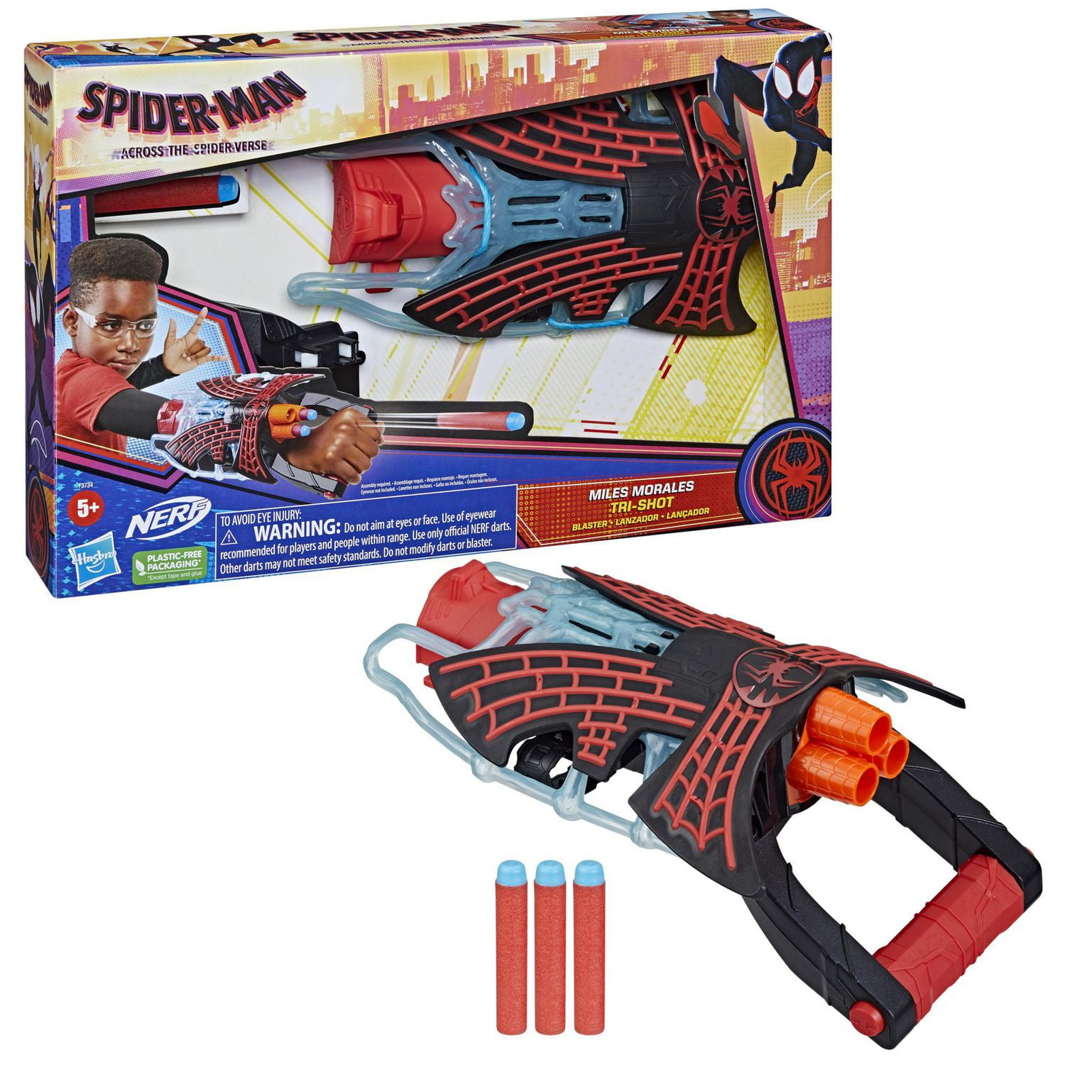 Marvel Spider-Man: Across the Spider-Verse, blaster Miles Morales 3 fléchettes