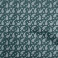thumbnail image 1 of oneOone Polyester Spandex Teal Green Fabric Florals Sewing Craft Projects Fabric Prints By Yard 56 Inch Wide, 1 of 4