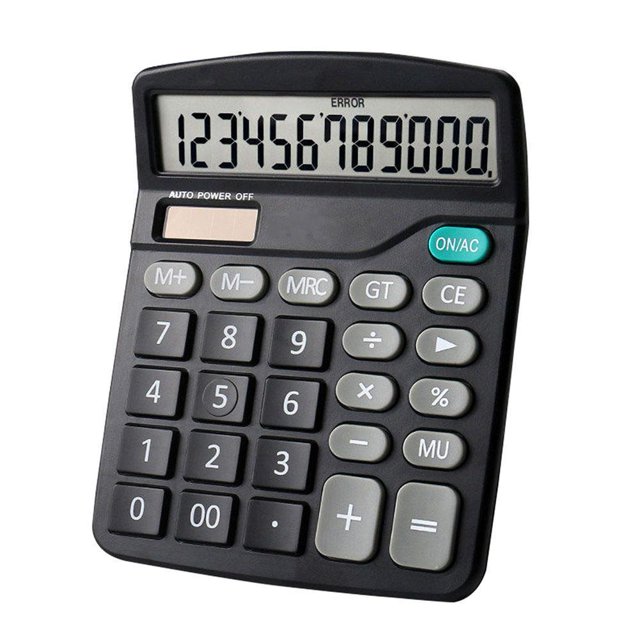 12 Digit Electronic Calculator Large Screen Desktop Home Hot Office L5T1