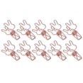 thumbnail image 3 of Clips de Reliure Creux, Légers 100 Pcs Mignons Lapins Pinces Fortes pour Notes Noir, Bleu, Or Rose, 3 of 8