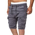 thumbnail image 3 of Diufon Men's Athletic Shorts Drawstring Waisted Outdoor Sport Shorts Spring Summer Hiking Shorts with Pockets, 3 of 5