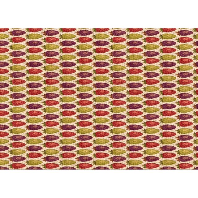 Ahgly Company Tapis d'Intérieur Rectangulaires Transitionnels Rouges Lavables à la Machine, 8 Pieds x 12 Pieds