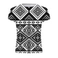 thumbnail image 4 of EGNMCR Men's Fashion Summer Neckline T-shirt Printing Pattern Short Sleeve, 4 of 5