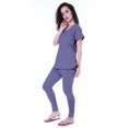 thumbnail image 2 of Moomaya Ensemble de Nuit pour Femmes Pyjama en Coton Tenue de Sommeil 2 Pcs Chemises de Nuit, 2 of 7