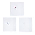 thumbnail image 3 of Umo Lorenzo  Cotton Boxed Initial Alphabet Handkerchiefs (Pack of 3) (Men's), 3 of 3