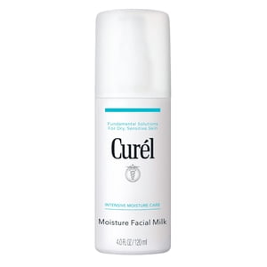 Curel Hydratant pour le lait du visage japonais, Lotion faciale quotidienne pour la peau sèche sensible, pH Crème de visage équilibré, sans parfum, sans alcools de séchage, 4 oz