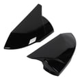 thumbnail image 3 of Couvercle de Rétroviseur Latéral, Miroir de Porte 2 Pcs pour Auto Noir, 3 of 8