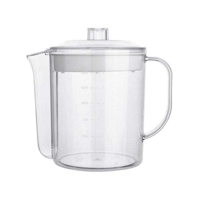 Separator Oil Fat Strainer Cup Grease Gravy Skimmer Soup Pitcher Filter Bowl Container Kitchen Beverage Water Sauce