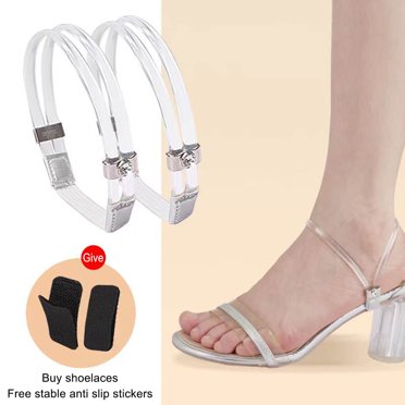 DPTALR Elastic High Heels Shoe Straps, Replacement Ankle Straps For Heels, Rhinestone Elastic Shoe Ankle Straps, Antiloose Strap For High Heels