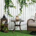 thumbnail image 2 of Outsunny Table d'Appoint d'Extérieur avec Aluminium Coulé, Table d'Appoint pour Café, Bronze, 2 of 10