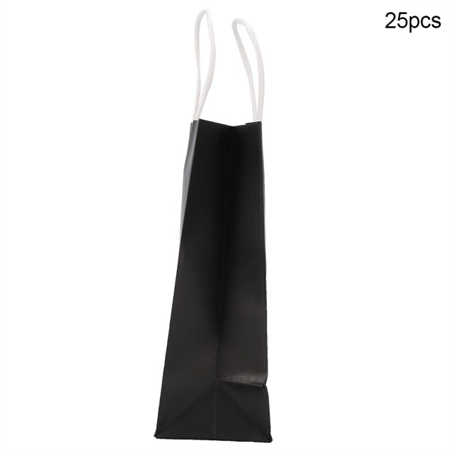 25 PCS Kraft Paper Gift Bag With Handle for Wedding Candy Favor Bag Durable Large Capacity Perfect for Parties Shopping Outgoing