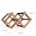 thumbnail image 3 of Porte-vin Pliable en Bois Créatif Support de Rangement pour Vin pour la Maison, 3 of 8