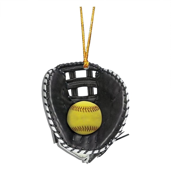 Gant de Softball Personnalisé Ornement Softball Nom Personnalisé Ornement Gant de Softball Plat Ornement Amateur de Softball Cadeau d'Équipe de Softball Personnalisé pour Joueur de Softball Ornement Softbal