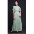 thumbnail image 3 of Bimba Robe Longue Maxi d'Été à Fente Latérale Imprimée de Roses et Renoncules en Rayonne pour Femmes - TTTG, 3 of 6