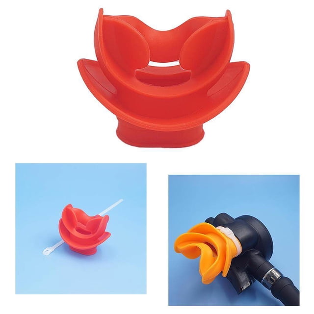 Embouchure pour Plongée sous-Marine, Respirateur, Embouts en Silicone, Régulateurs et Tubas, Rouge