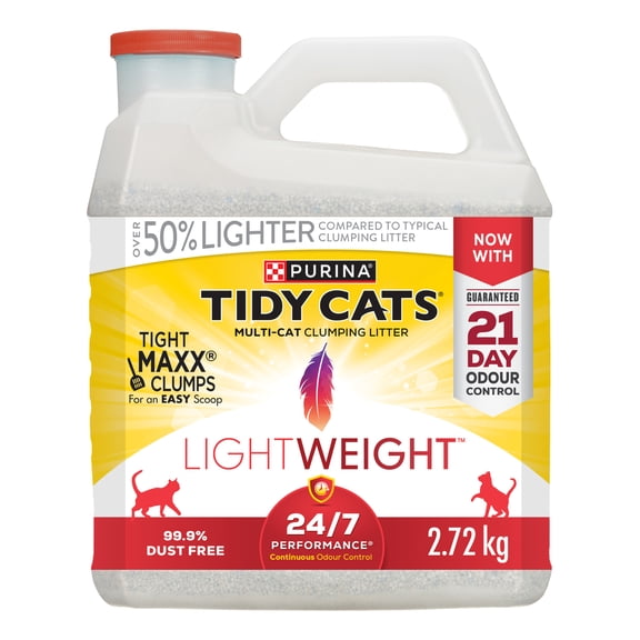 Purina Tidy Cats Light Weight 24/7 Performance Multi-Cat, Clumping Litter 2.72 kg