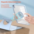 thumbnail image 2 of Detachable Rotation Case for iPad Pro 11 12.9 2022 Air 4 10.9 inch Air 5 Tablet Case for iPad Mini 6 10 gen 10.2 9th 8th Cover blue pro 12.9 2022 2021, 2 of 6