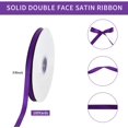 thumbnail image 2 of TONIFUL 3/8 Inch x 100yds Purple Satin Ribbon Thin Solid Fabric Ribbons Roll for Gift Wrapping Invitation Floral Hair Balloons Craft Sewing Party Wedding Popsicles Decoration Valentine's Day Bouquet, 2 of 6