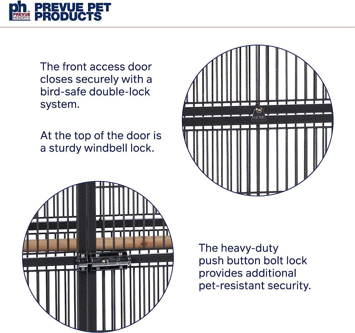 Prevue Wrought Iron Parrot Cage, Black