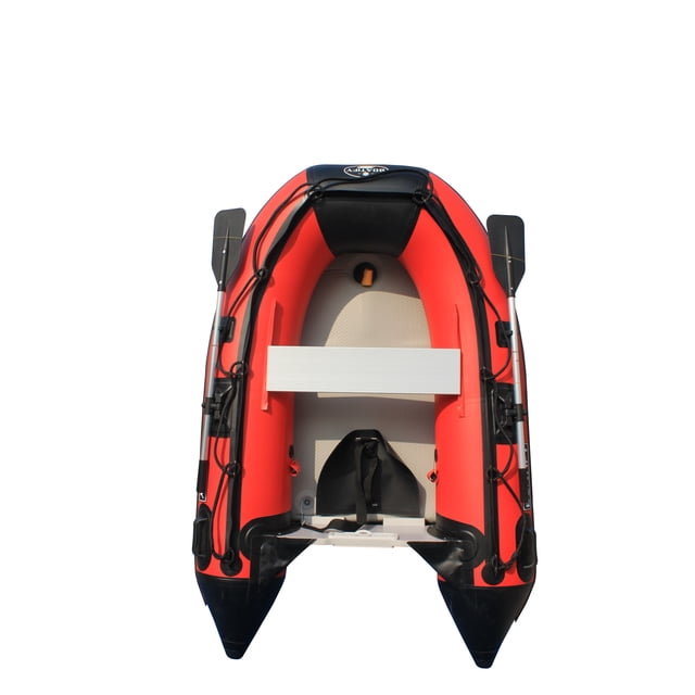 Boatify Bateau Gonflable 7,5 Pi Radeau Dinghy Ponton Bateau avec Plancher Pneumatique - Rouge